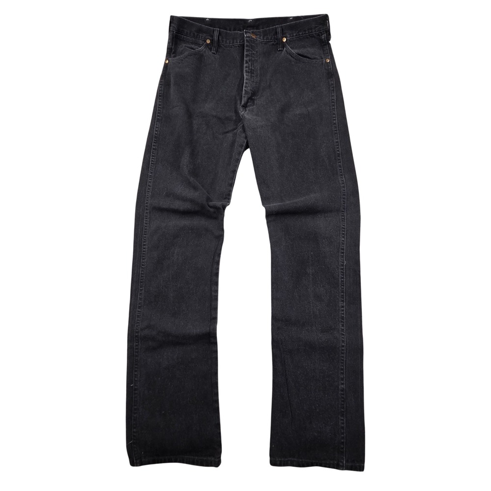 Vintage Wrangler 13MWZWK Black Cowboy Cut Jeans Made in USA Mens 36x36